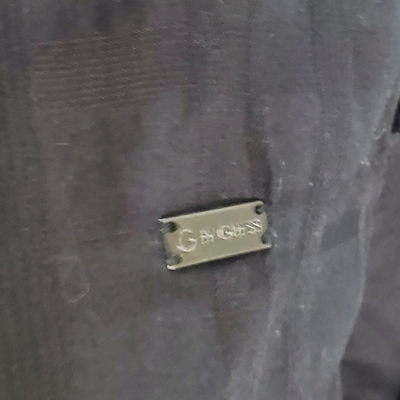 GUESS checkered button down black shirt L - Picture 9 of 10